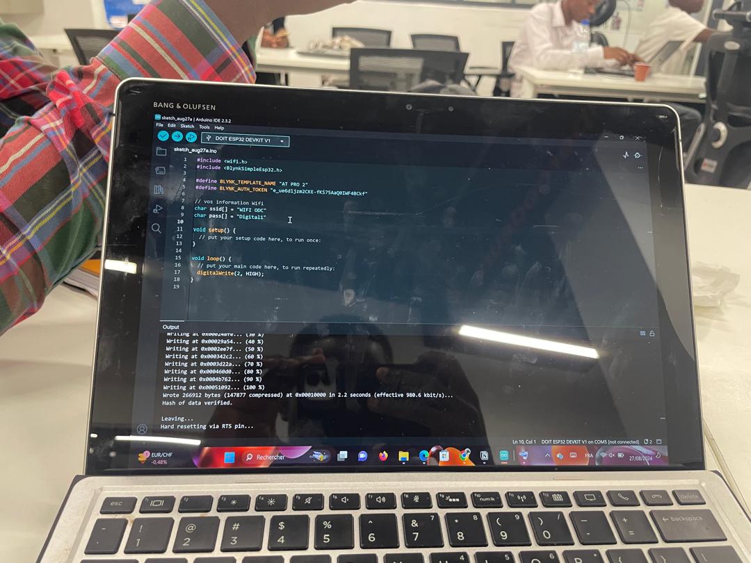 Exemple de code de programmation